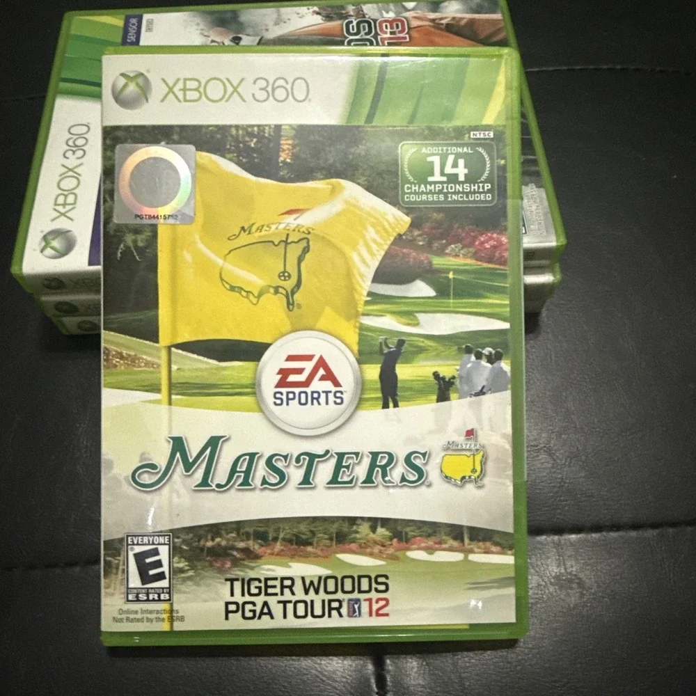 Tiger Woods Lot PGA Tour 09;11;12;&13 Masters - Microsoft Xbox 360 Same Day Ship
